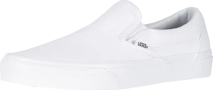 Vans Classic Slip-On Shoes True White (Canvas) : Men's 9.5 - Women's 11 Medium - Image 2