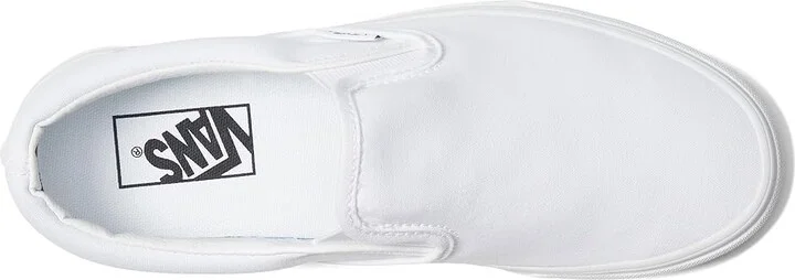 Vans Classic Slip-On Shoes True White (Canvas) : Men's 9.5 - Women's 11 Medium - Image 3