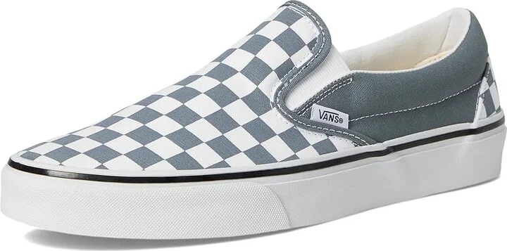 Vans Classic Slip-On Skate Shoes Color Theory Checkerboard Stormy Weather : Men's 10 - Women's 11.5 Medium, Canvas/Leather/Suede - Image 5