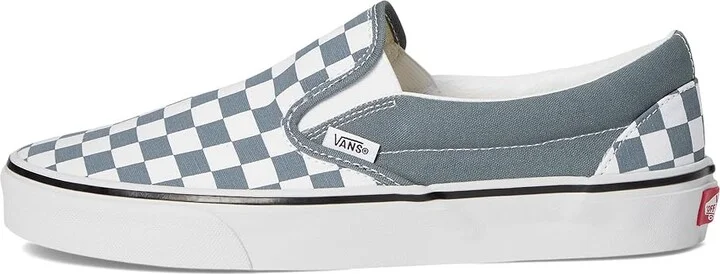 Vans Classic Slip-On Skate Shoes Color Theory Checkerboard Stormy Weather : Men's 10 - Women's 11.5 Medium, Canvas/Leather/Suede - Image 6