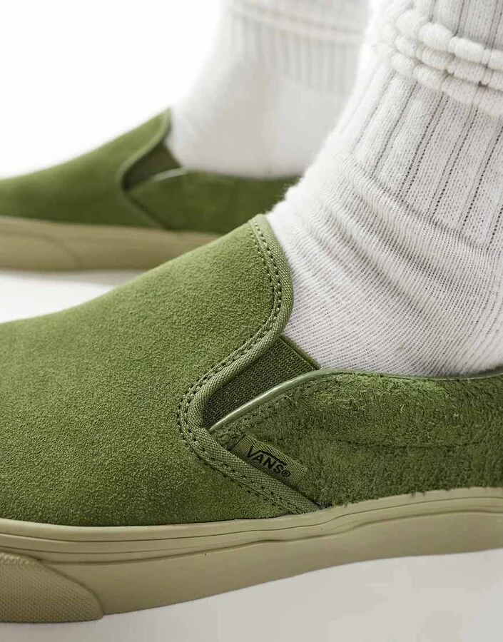 Vans Classic Slip-On sneakers in green - Image 4