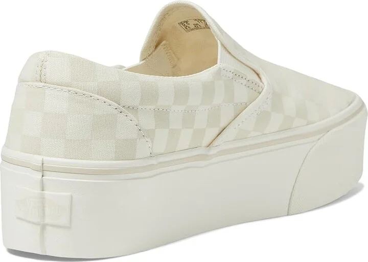 Vans Classic Slip-On Stackform Shoes Marshmallow/Turtledove 1 : Men's 10 - Women's 11.5 Medium, Textile - Image 4