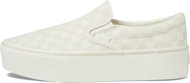 Vans Classic Slip-On Stackform Shoes Marshmallow/Turtledove 1 : Men's 10 - Women's 11.5 Medium, Textile - Image 6