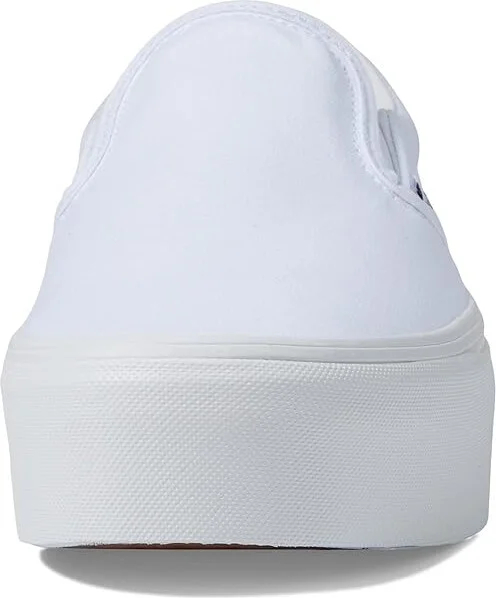 Vans Classic Slip-On Stackform Shoes True White : Men's 4 - Women's 5.5 Medium, Textile - Image 5