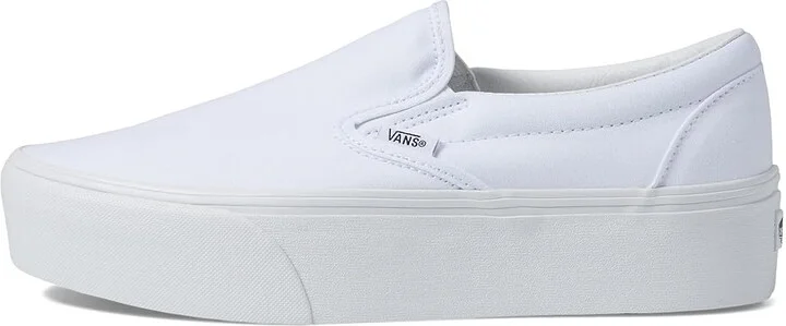 Vans Classic Slip-On Stackform Shoes True White : Men's 4 - Women's 5.5 Medium, Textile - Image 6