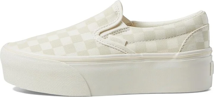 Vans Classic Slip-On Stackform Shoes White : Men's 11 - Women's 12.5 Medium, Textile - Image 6