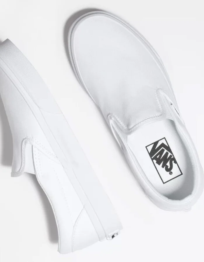 VANS Classic Slip-On True White Shoes - Image 4