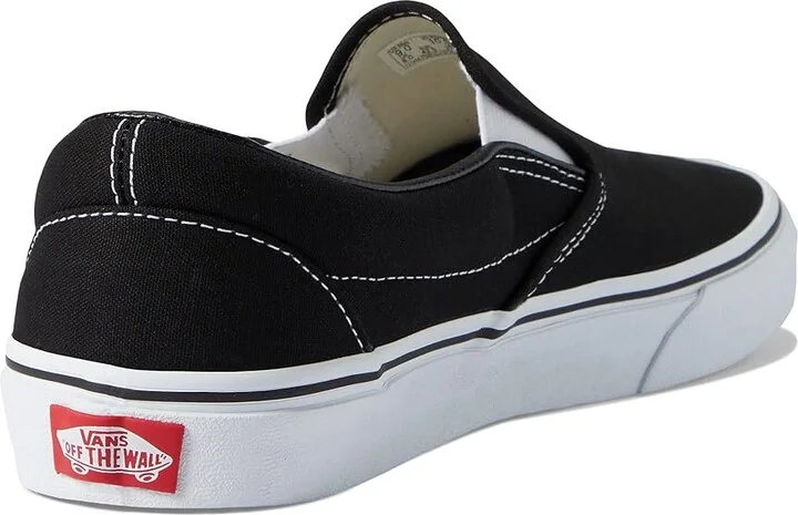 Vans Classic Slip-On Wide Shoes Black : Men's 7 - Women's 8.5 Wide, Textile - Image 4