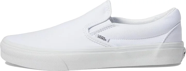 Vans Classic Slip-On Wide Shoes Canvas True White : Men's 4.5 - Women's 6 Medium, Textile - Image 6