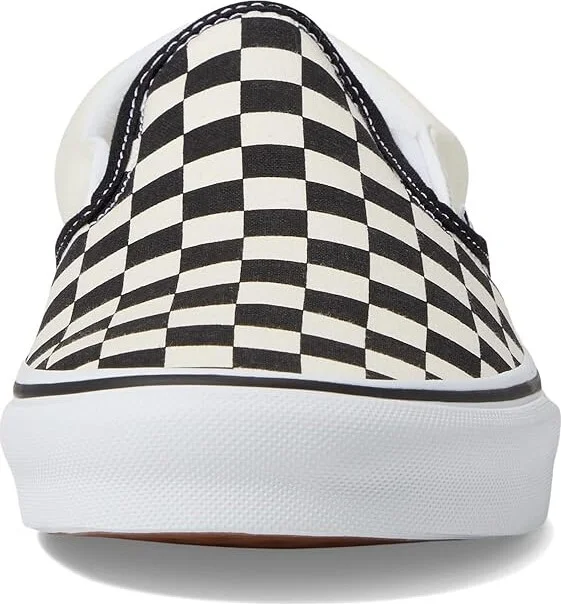 Vans Classic Slip-On Wide Shoes Checkerboard Black/Classic White : Men's 9.5 - Women's 11 Wide, Textile - Image 5