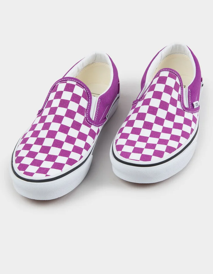 VANS Classic Slip-On Womens Checkerboard Shoes - Image 2