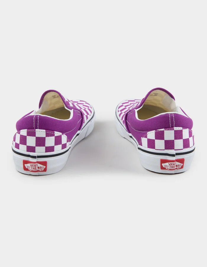 VANS Classic Slip-On Womens Checkerboard Shoes - Image 4