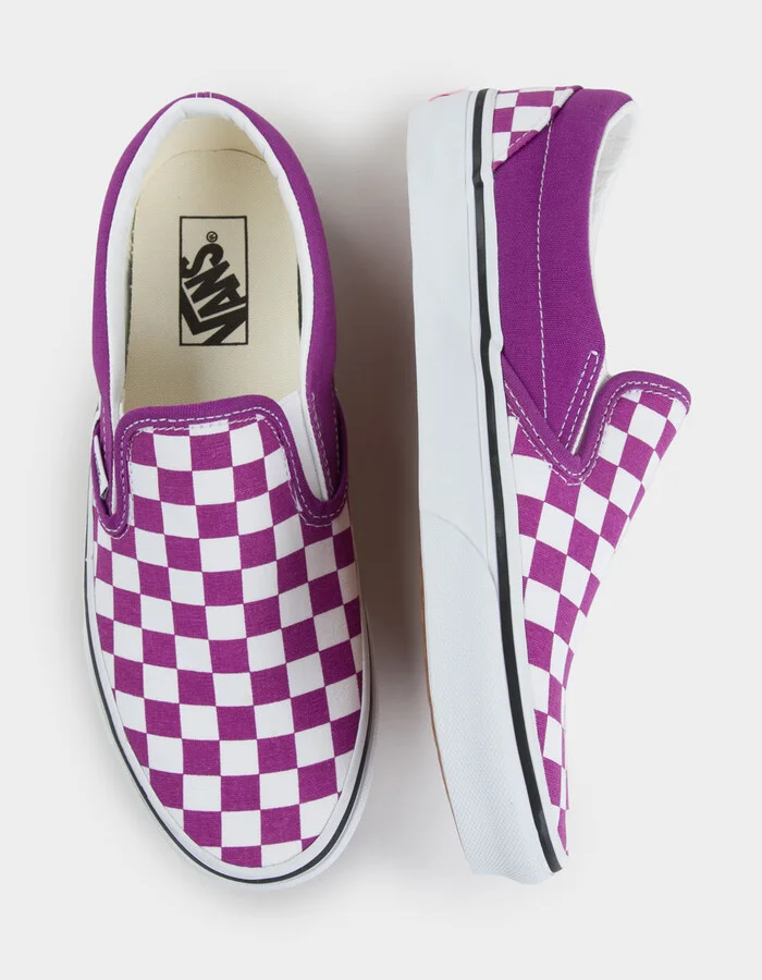 VANS Classic Slip-On Womens Checkerboard Shoes - Image 5