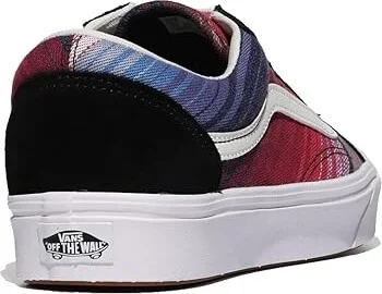 Vans Comfycush Old Skool Shoes (Blanket Stripe) Multi/True White : Men's 4.5 - Women's 6 Medium, Leather/Textile - Image 2