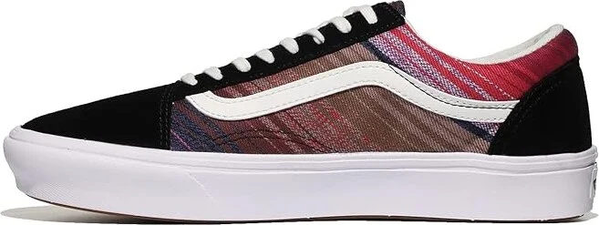 Vans Comfycush Old Skool Shoes (Blanket Stripe) Multi/True White : Men's 4.5 - Women's 6 Medium, Leather/Textile - Image 4