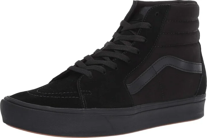 Vans ComfyCush SK8-Hi Athletic Shoes (Classic) Black/Black : Men's 3.5 - Women's 5 Medium, Suede/Canvas - Image 2