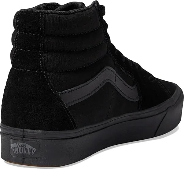Vans ComfyCush SK8-Hi Athletic Shoes (Classic) Black/Black : Men's 3.5 - Women's 5 Medium, Suede/Canvas - Image 5