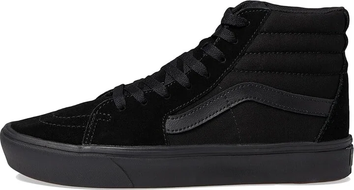 Vans ComfyCush SK8-Hi Athletic Shoes (Classic) Black/Black : Men's 3.5 - Women's 5 Medium, Suede/Canvas - Image 7