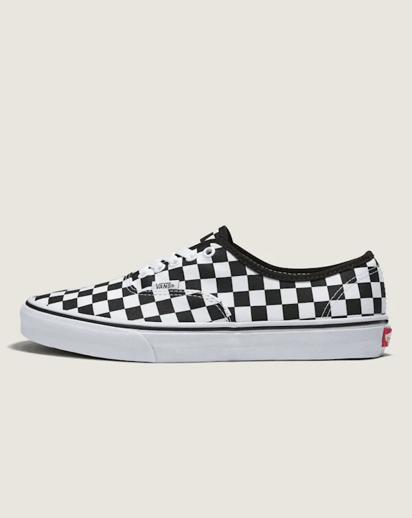 Vans Customs Authentic Checkerboard Wide Shoes - 3.5 Boys / 5.0 Women
