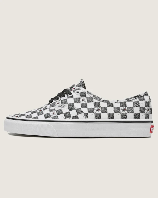 Vans Customs Authentic Halloween Checkerboard Shoes - 3.5 Boys / 5.0 Women