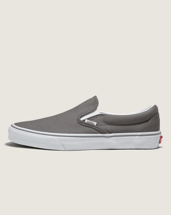 Vans Customs Charcoal Slip-On Wide (Frost Grey) - 3.5 Boys / 5.0 Women