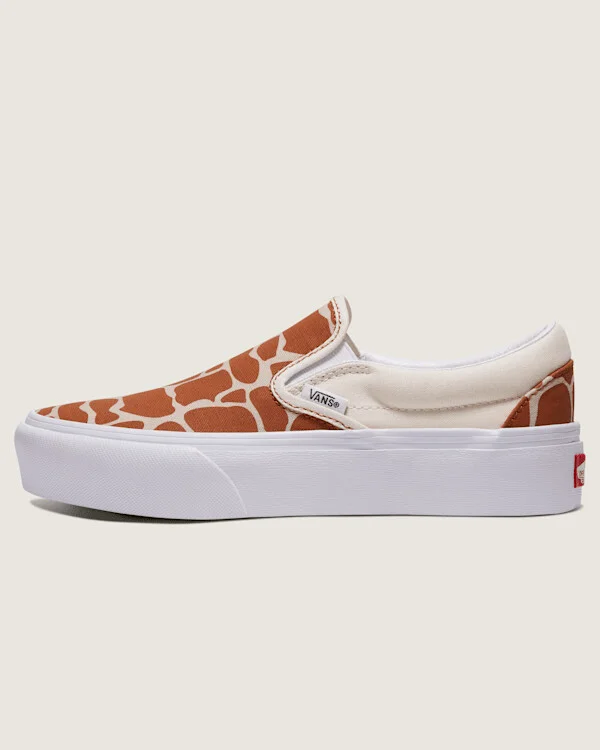 Vans Customs Classic Slip-On Platform Shoes - 3.5 Boys / 5.0 Women