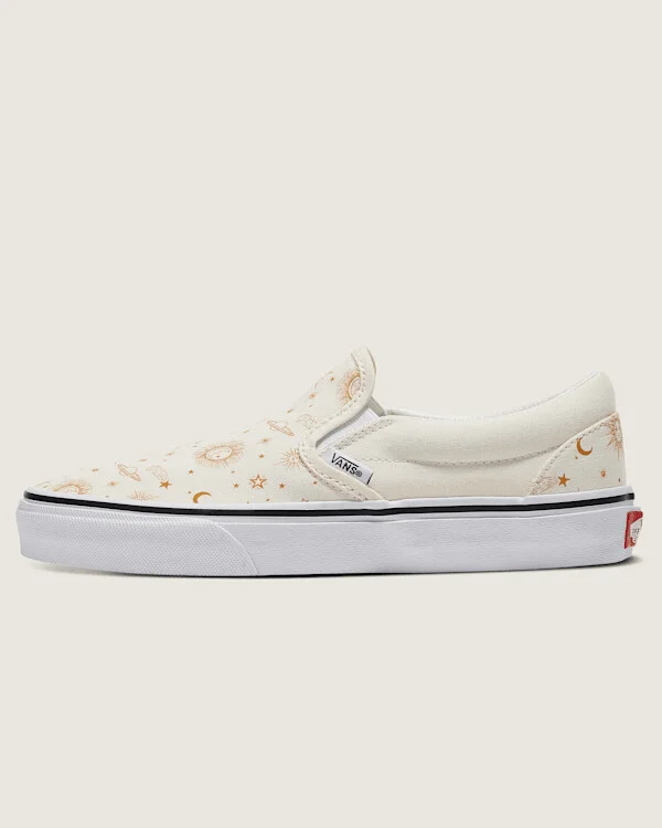Vans Customs Classic Slip-On Shoes - 3.5 Boys / 5.0 Women