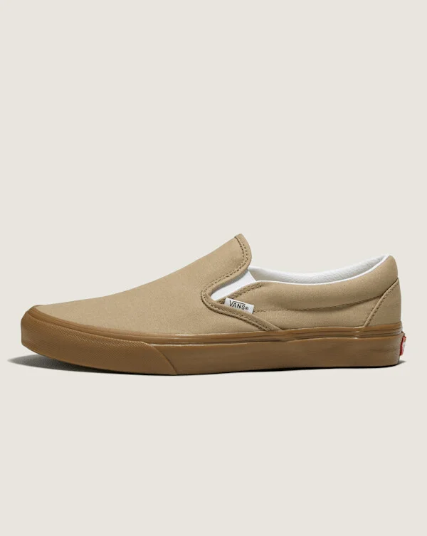 Vans Customs Cornstalk Slip-On Wide (Cornstalk Tan / Gum) - 3.5 Boys 5.0 Women