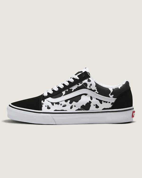 Vans Customs Cow Print Old Skool - 3.5 Boys / 5.0 Women