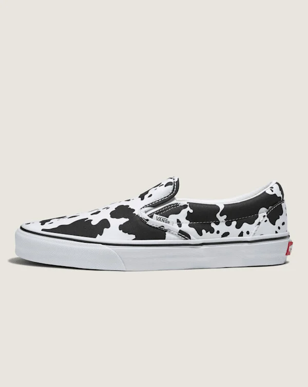 Vans Customs Cow Print Slip-On - 3.5 Boys / 5.0 Women