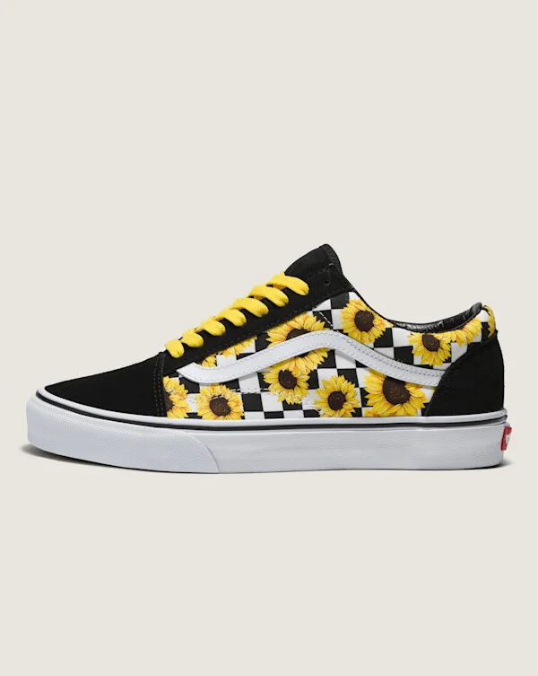 Vans Customs Old Skool Checkerboard Shoes - 3.5 Boys / 5.0 Women