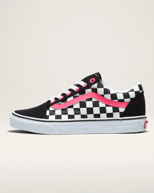 Vans Customs Old Skool Checkerboard Shoes Women - 3.5 Boys / 5.0