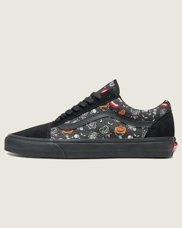 Vans Customs Old Skool Halloween Shoes - 3.5 Boys / 5.0 Women