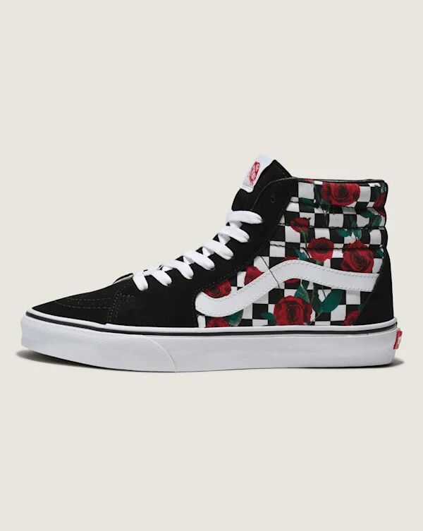 Vans Customs Sk8-Hi Checkerboard Shoes - 3.5 Boys / 5.0 Women