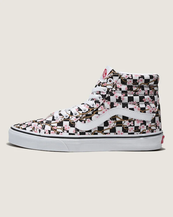 Vans Customs Sk8-Hi Checkerboard Shoes - 3.5 Boys / 5.0 Women