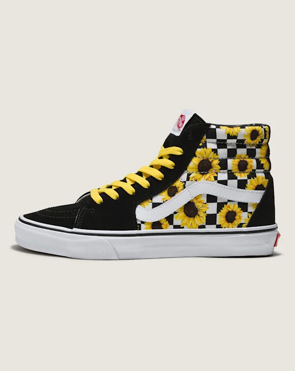 Vans Customs Sk8-Hi Checkerboard Shoes - 3.5 Boys / 5.0 Women