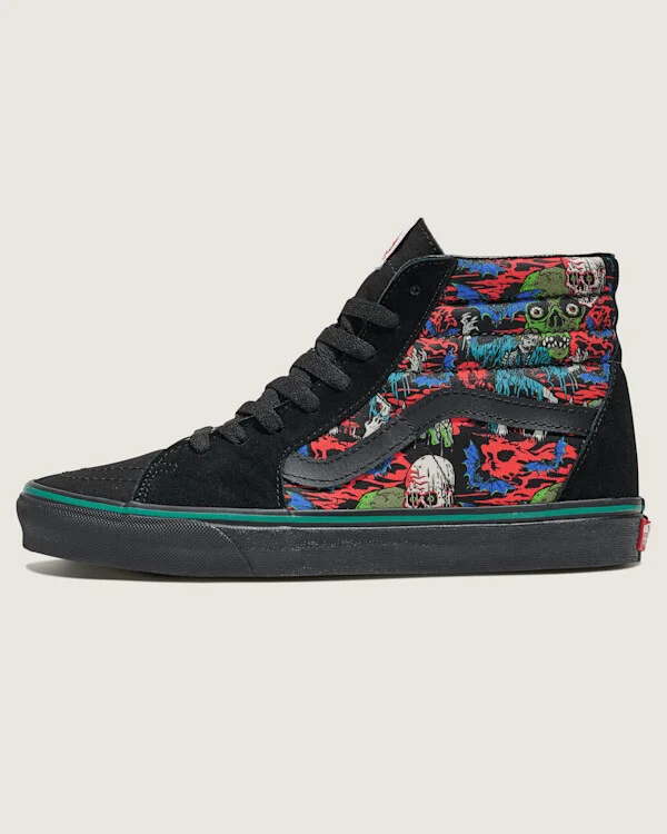 Vans Customs Sk8-Hi Halloween Shoes - 3.5 Boys / 5.0 Women