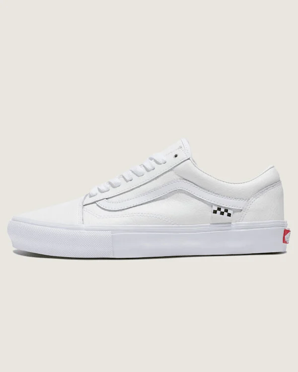 Vans Customs Skate Old Skool Leather Shoes - 3.5 Boys / 5.0 Women