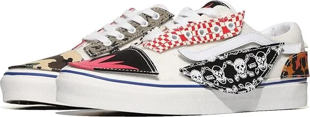 Vans Diy Low Shoes (Heritage) True White/Multi : Men's 4 - Women's 5.5 Medium, Textile