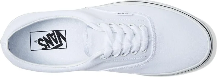 Vans Era Shoes True White : Men's 4 - Women's 5.5 Medium, Canvas/Leather/Suede - Image 3