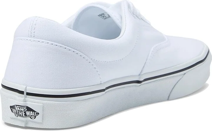 Vans Era Shoes True White : Men's 4 - Women's 5.5 Medium, Canvas/Leather/Suede - Image 5