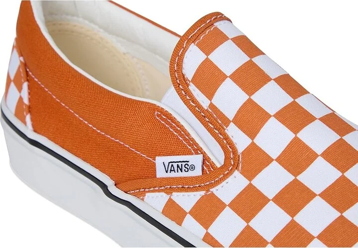 Vans Fu Classic Slip-On Athletic Shoes Color Theory Checkerboard Marmalade : Men's 4 - Women's 5.5 Medium, Canvas - Image 7