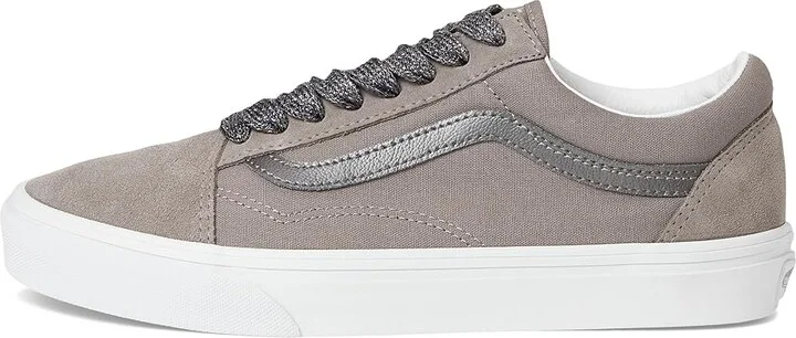 Vans FU Old Skool Shoes High Shine Gunmetal : Men's 7 - Women's 8.5 Medium, Leather - Image 6