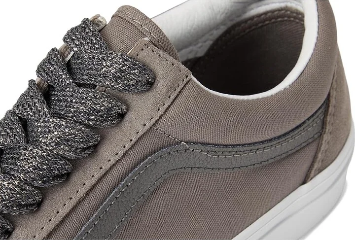 Vans FU Old Skool Shoes High Shine Gunmetal : Men's 7 - Women's 8.5 Medium, Leather - Image 7