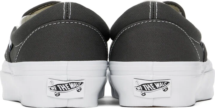Vans Gray Classic Slip-on Sneakers - Image 2