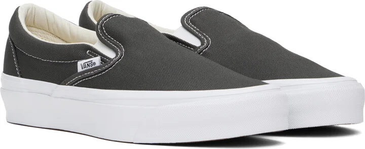 Vans Gray Classic Slip-on Sneakers - Image 4