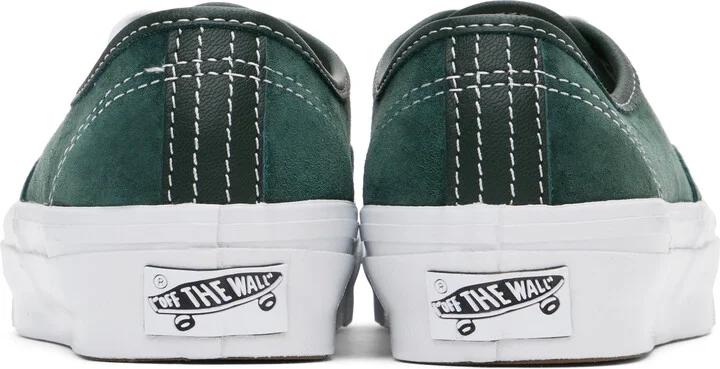 Vans Green Premium Authentic 44 Suede Sneakers - Image 2