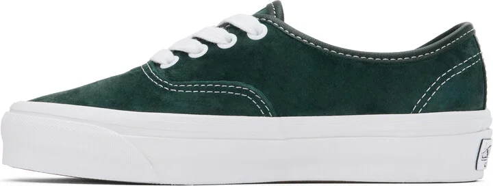 Vans Green Premium Authentic 44 Suede Sneakers - Image 3