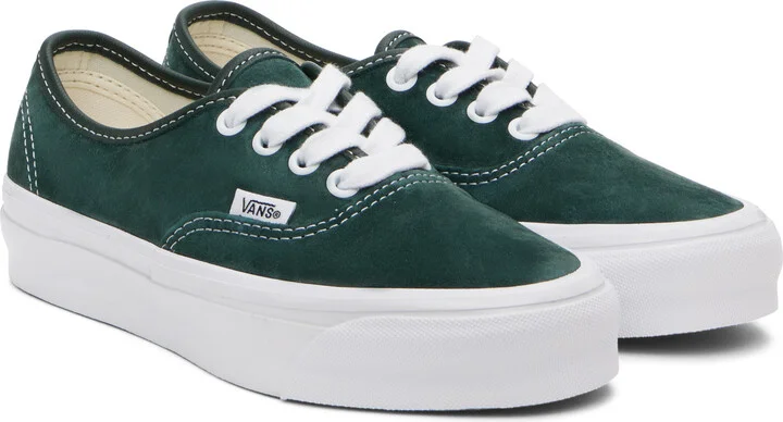 Vans Green Premium Authentic 44 Suede Sneakers - Image 4