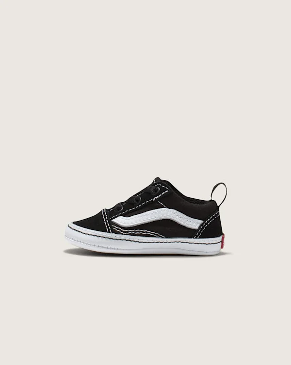 Vans Infant Old Skool Crib Shoes (Black / White) - 0-6 Weeks